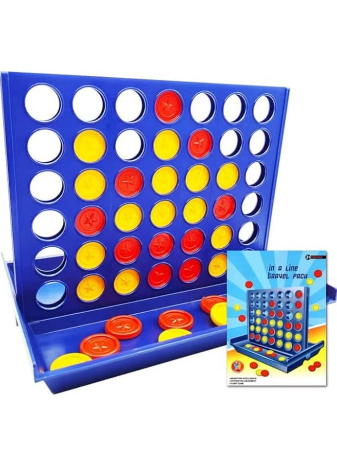 Pop Go 4 Win Battle Game, Four Wins Large - 6 Replacement Chips Included, Four Wins, Game for Kids Ages 3 and Up 4 5 6 Years - Image 1
